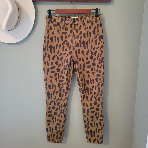 L'agence Leopard Print Skinny Pants Size 28 - Picture 2 of 13